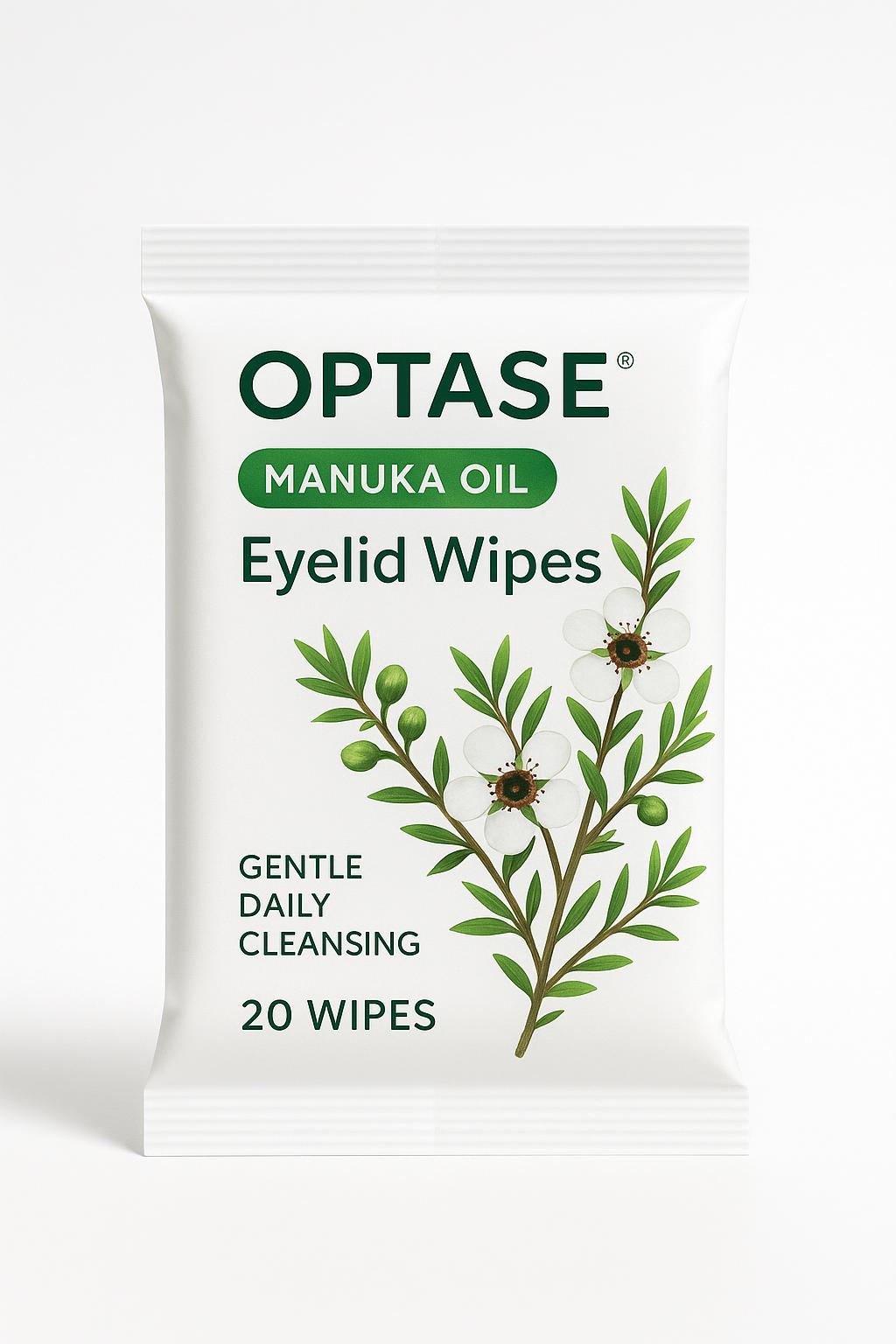 OPTASE® Manuka Oil Eyelid Wipes